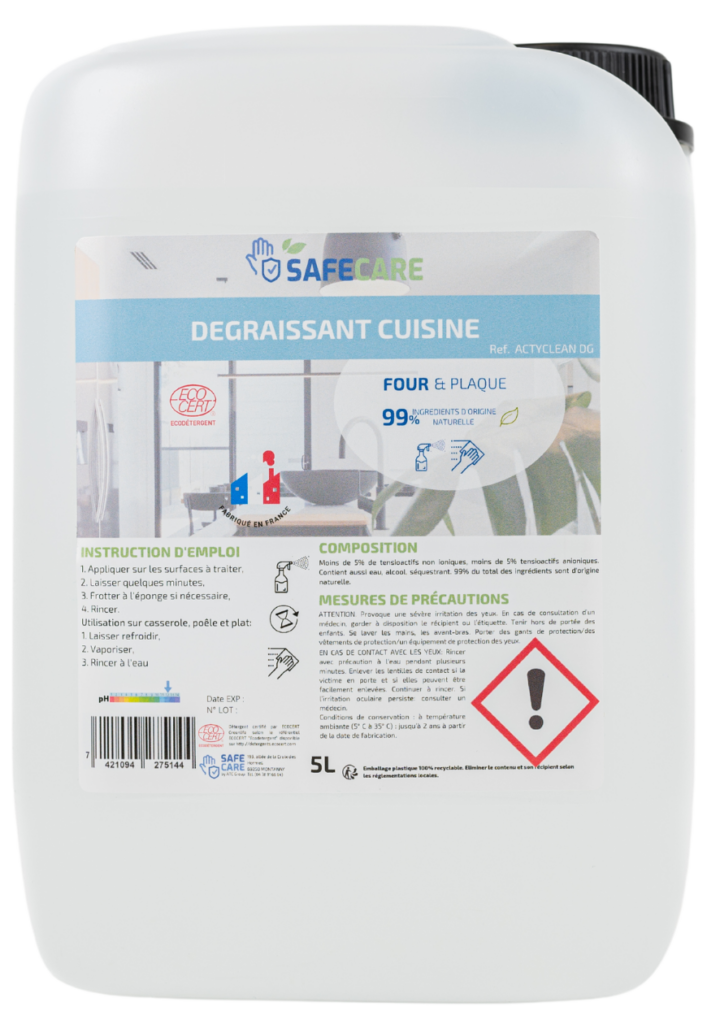 Dégraissant cuisine Ecocert en bidon de 5L