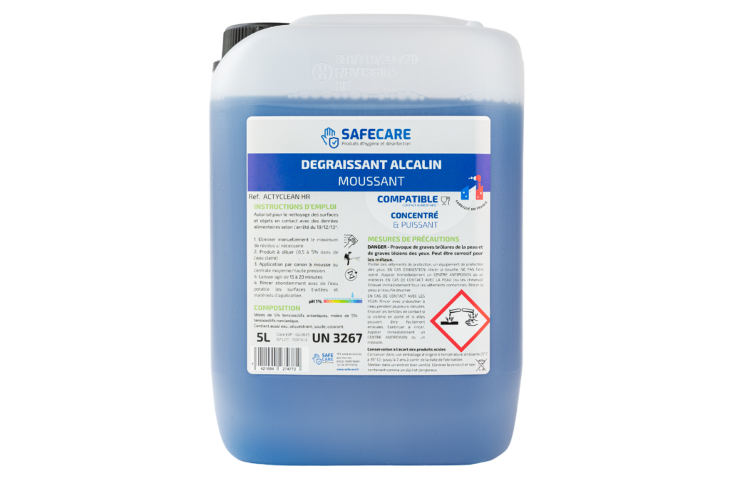 Dégraissant moussant alcalin en bidon de 5L