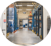 Couloir du site de production de Trévoux en France