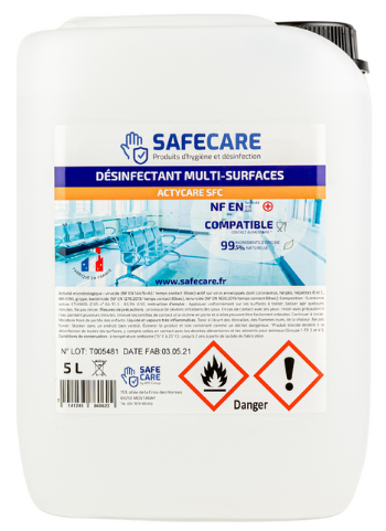 Désinfectant multi-surfaces écologique en bidon de 5L