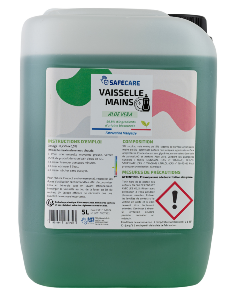 Liquide vaisselle mains​ Aloe Vera bidon 5L