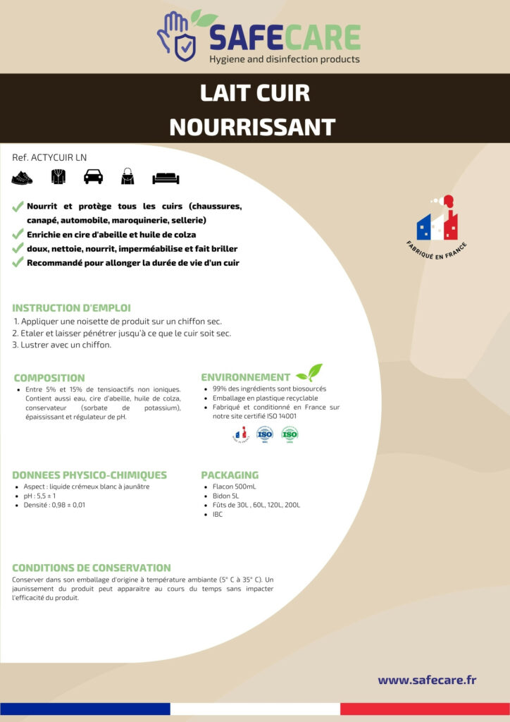 Fiche technique lait cuir nourrissant (fr)