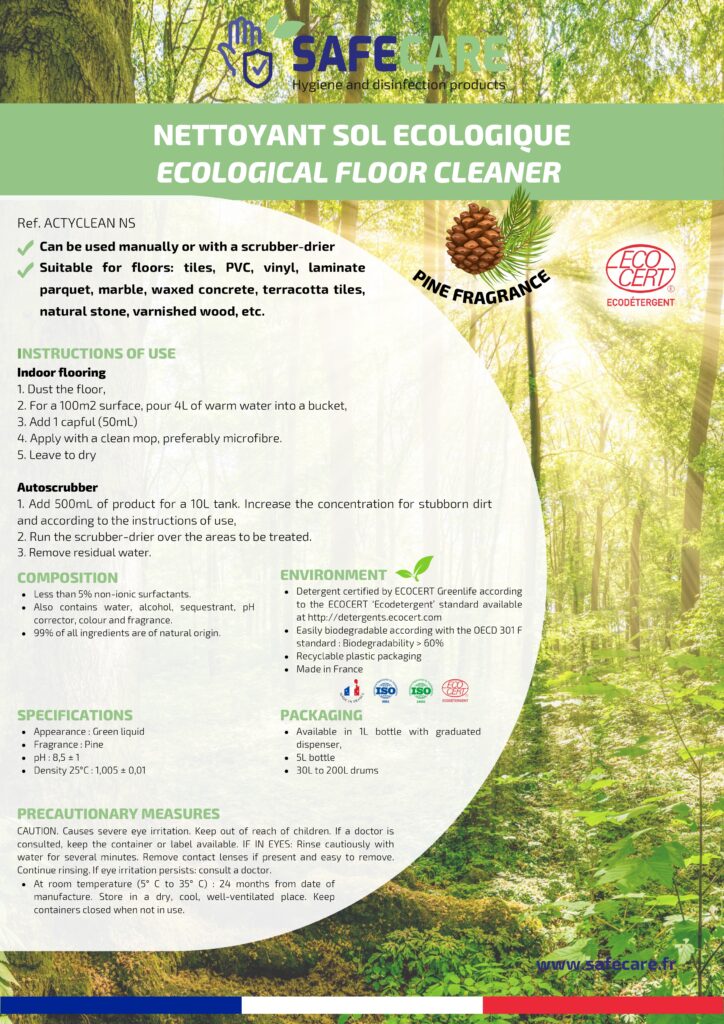 Fiche technique nettoyant sol écologique (en)