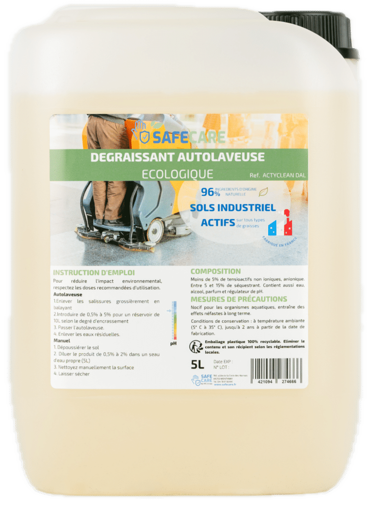 Dégraissant autolaveuse écologique en bidon de 5L