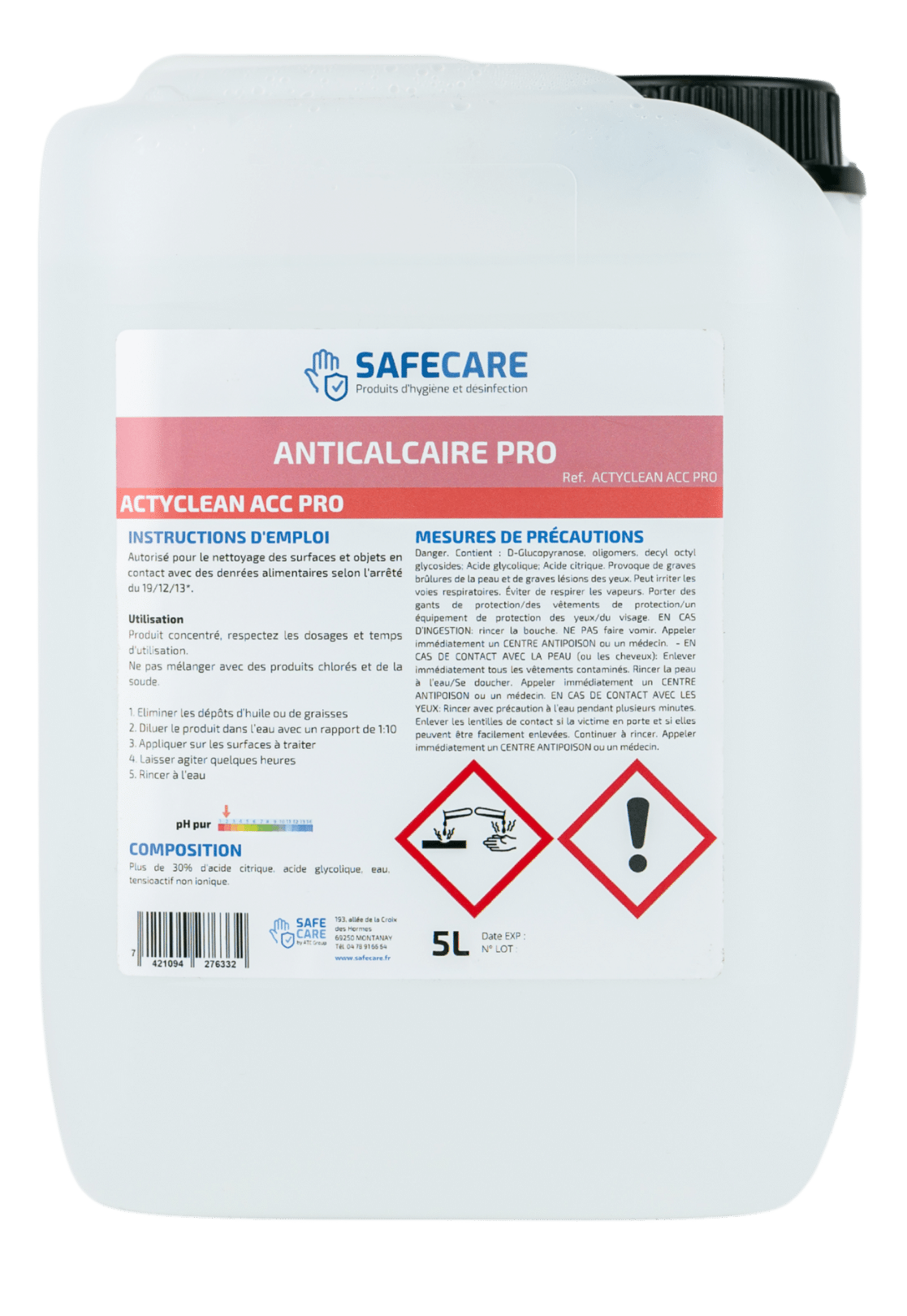 Anticalcaire professionnel en bidon de 5L