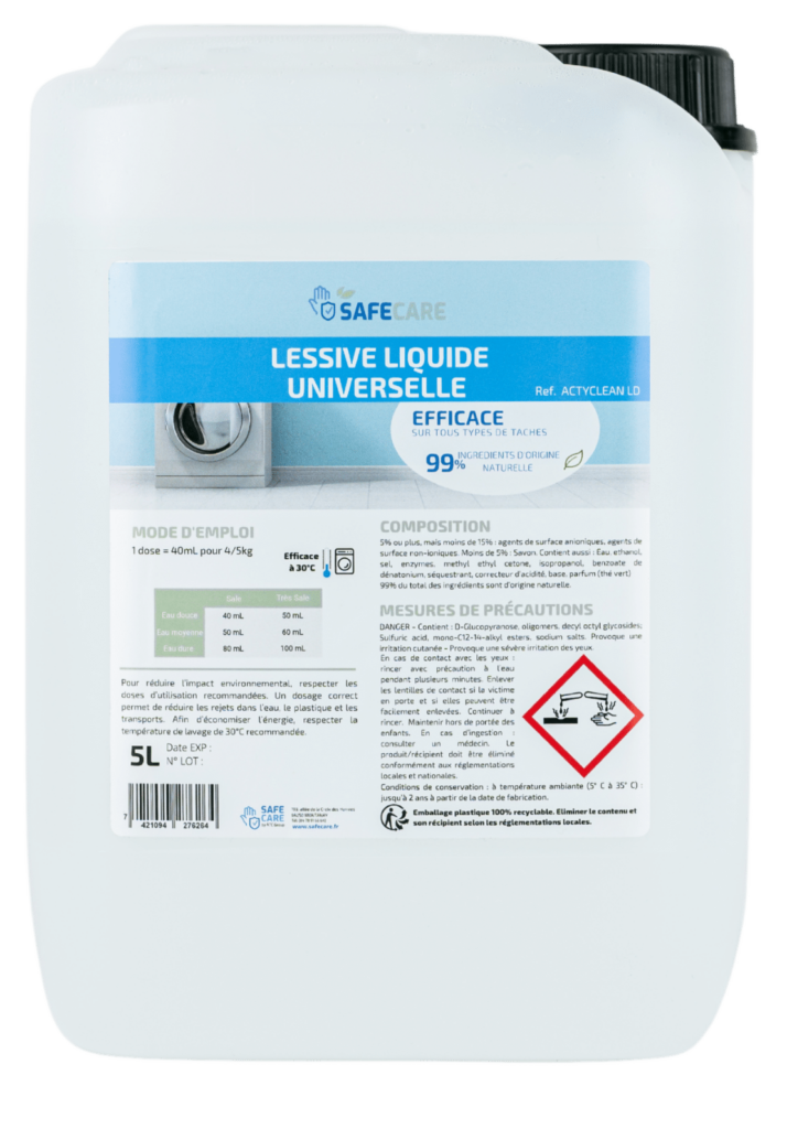 Lessive universelle en bidon de 5L
