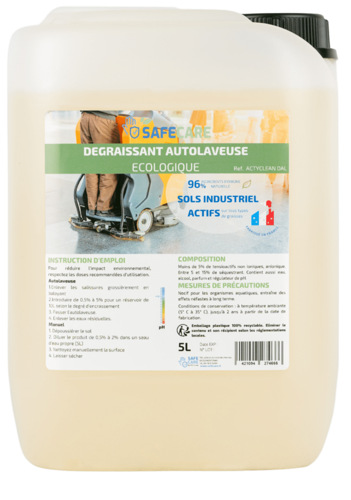 Dégraissant autolaveuse écologique en bidon de 5L