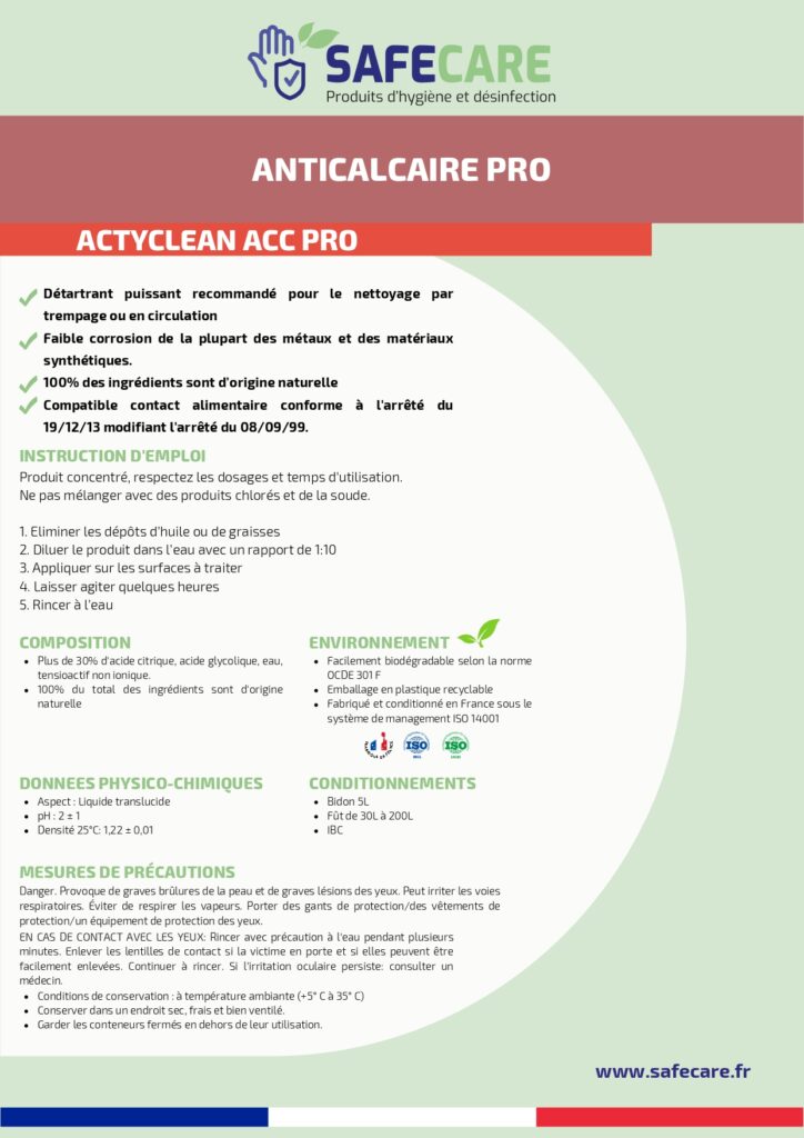 Fiche technique anticalcaire pro (fr)