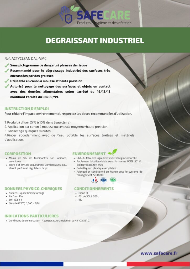 Fiche technique dégraissant industriel (fr)
