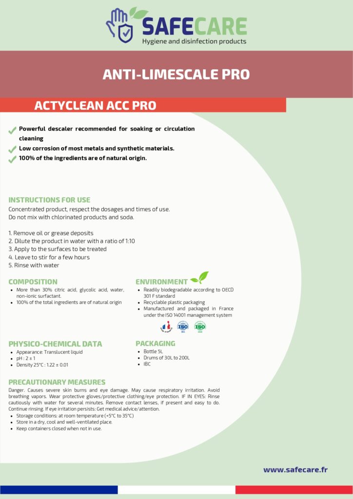 Fiche technique anticalcaire pro (en)