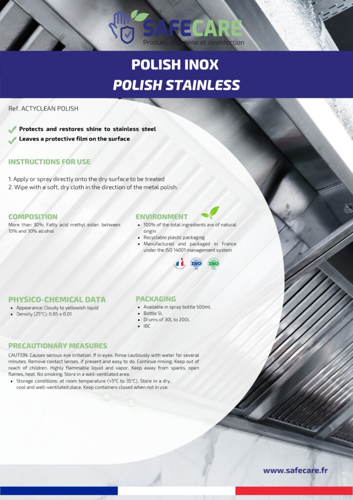 Fiche technique Polish inox (en)
