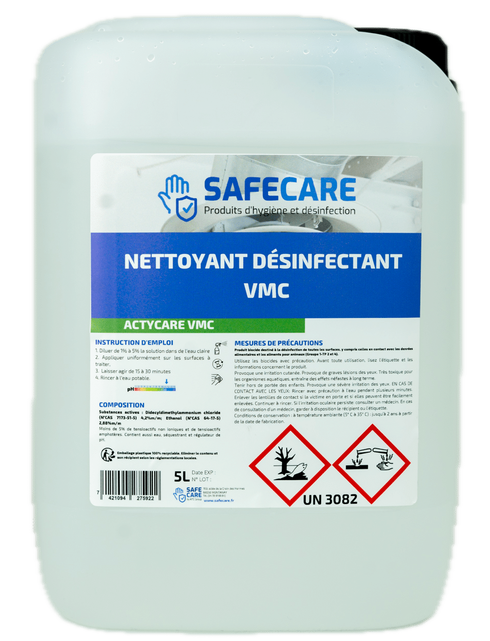 Nettoyant désinfectant VMC en bidon de 5L