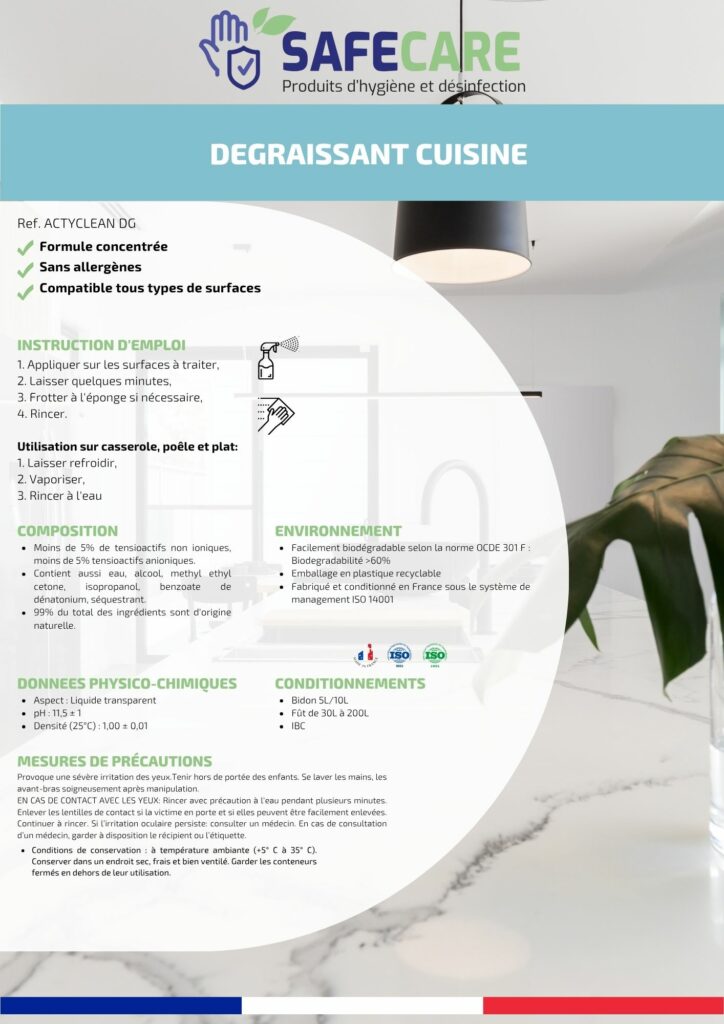 Fiche technique dégraissant cuisine (fr)