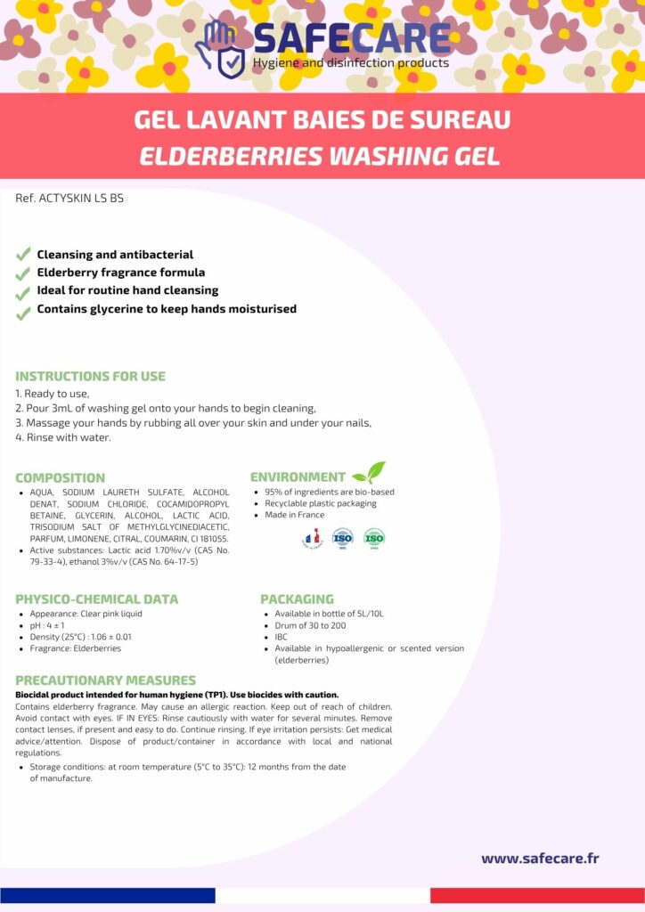 Fiche technique gel lavant baies de sureau (en)