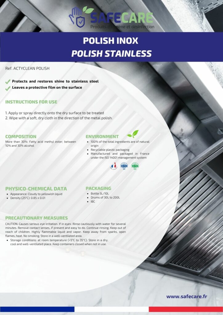 Fiche technique polish inox (en)